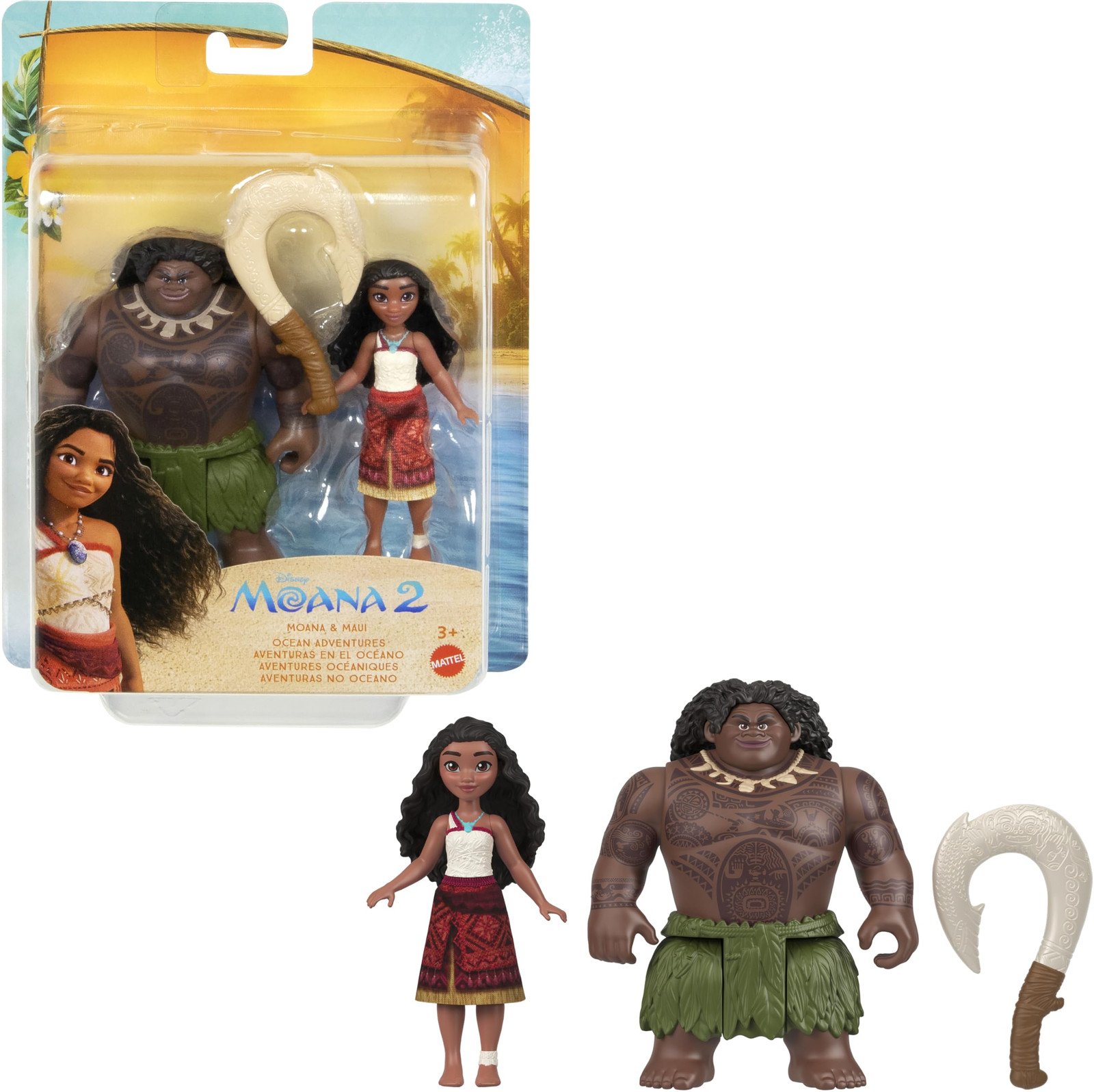 Toys Moana + Maui Small Doll /Toys Toy NUOVO
