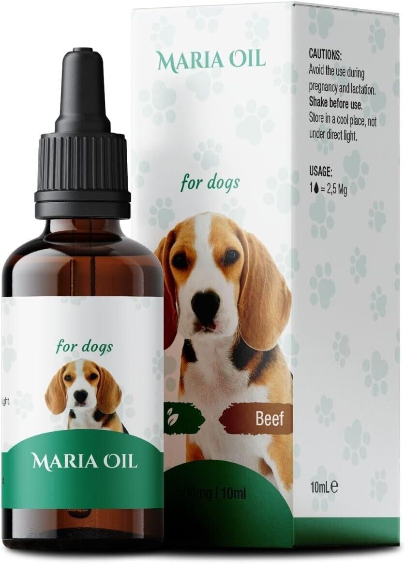 Olio canapa 5% calmante Cane agitato Omega 3 Naturale Puro Tranquillante (manzo)