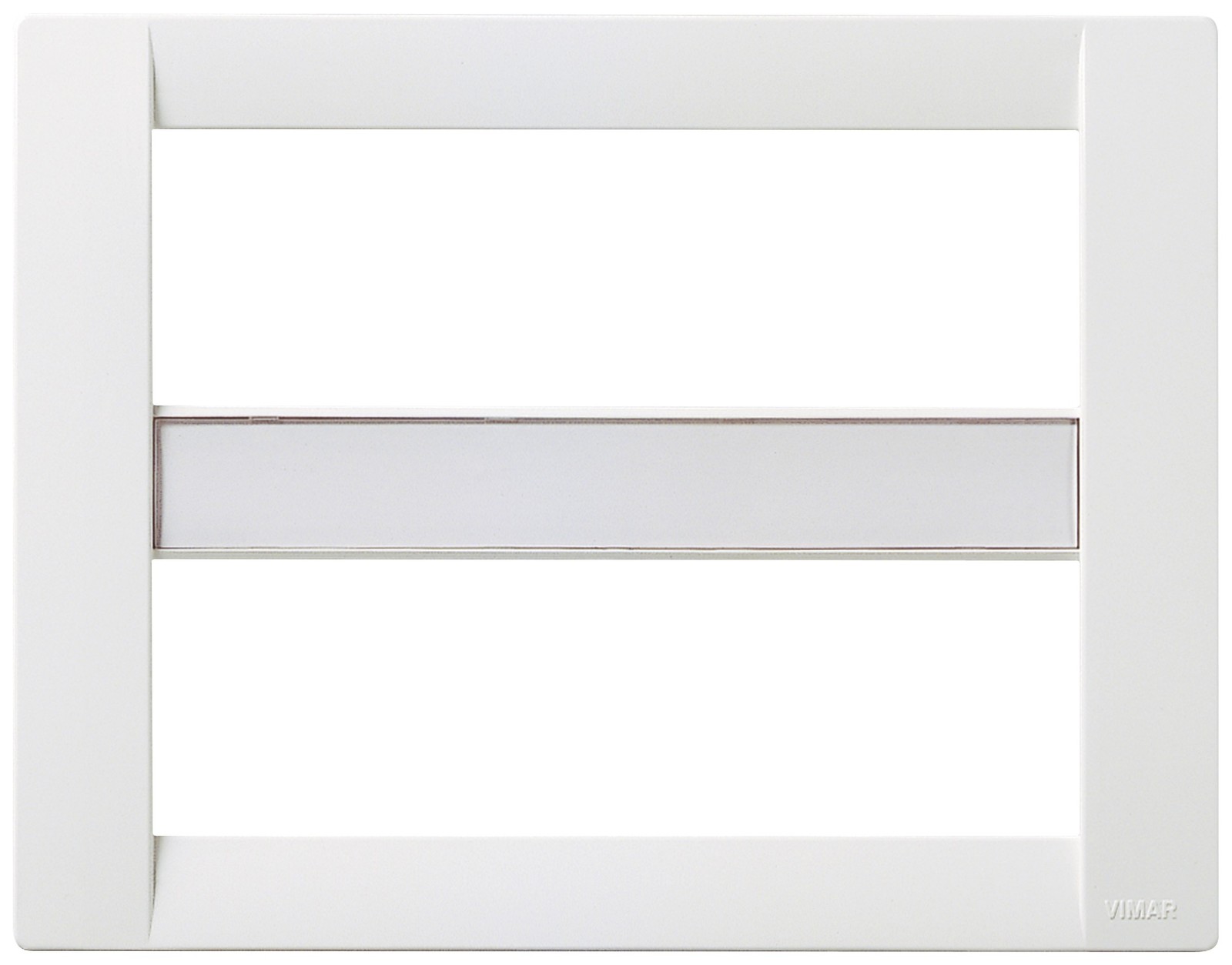 Vimar Placca Classica 12 moduli, tecnopolimero, bianco brillante