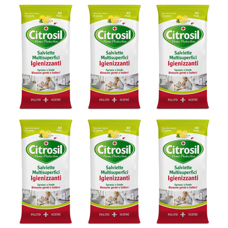 240 pezzi CITROSIL Salviett. Multisuperfici LIMONE