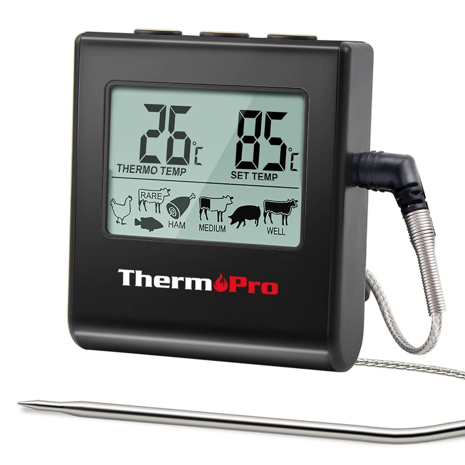 ThermoPro TP16B Termometro da Cucina Digitale Con Ampio Display LCD Per ........