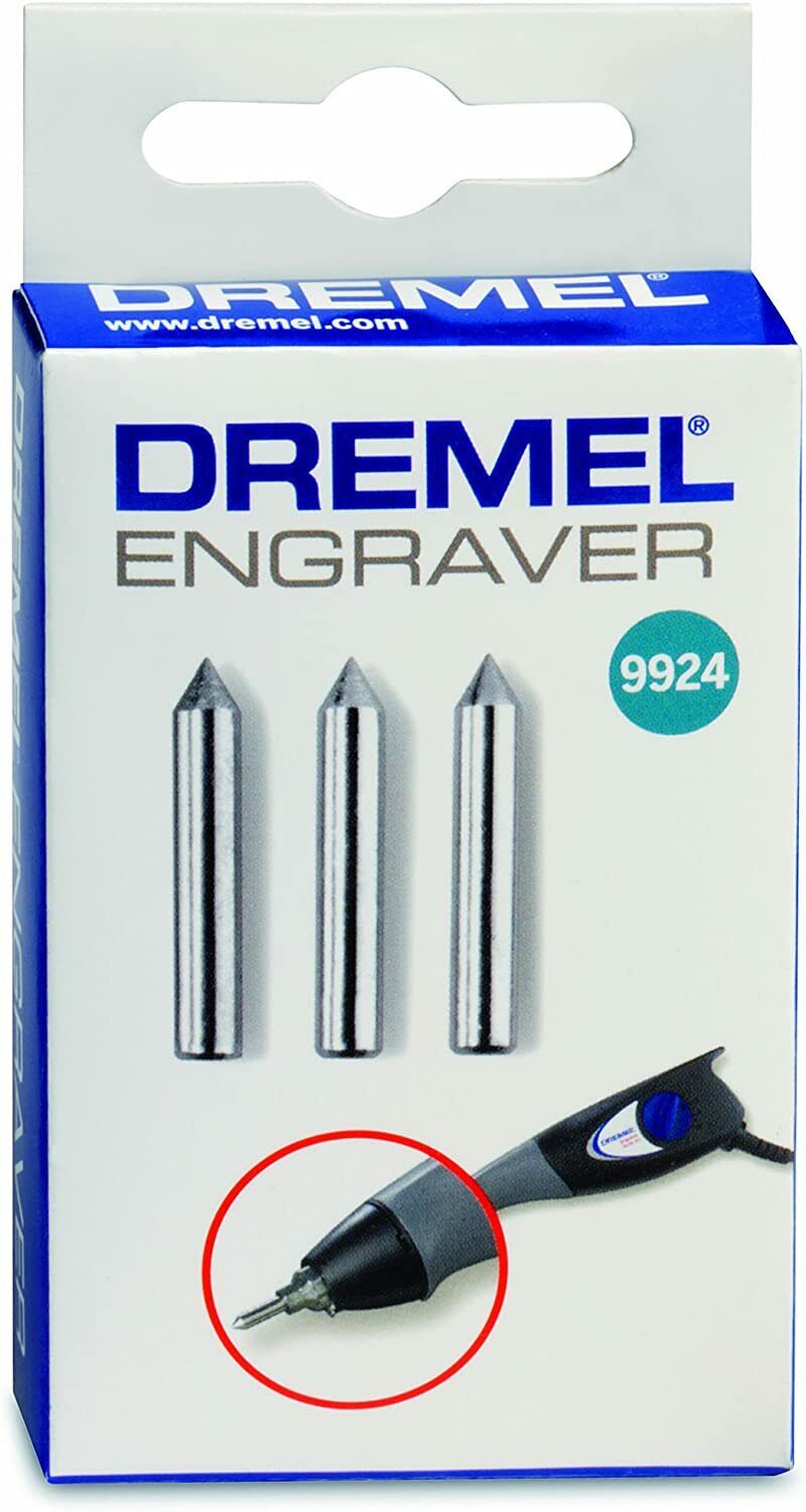3 PUNTA INCISIONE DREMEL 9924 ENGRAVER DECORAZIONE