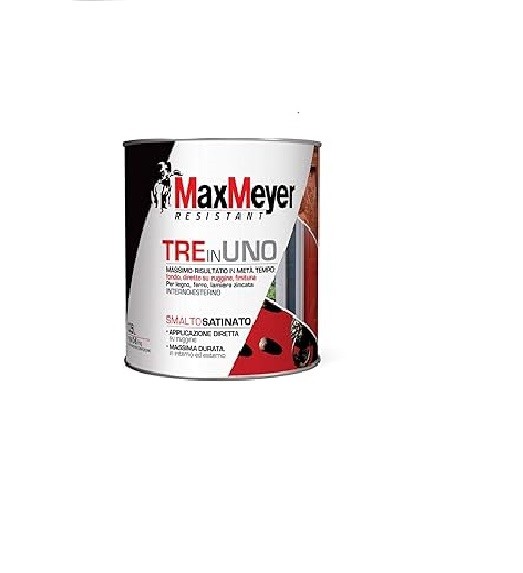 MAX MEYER - SMALTO ANTIRUGGINE 3 IN1 VERDE SCURO SATINATO 500ML