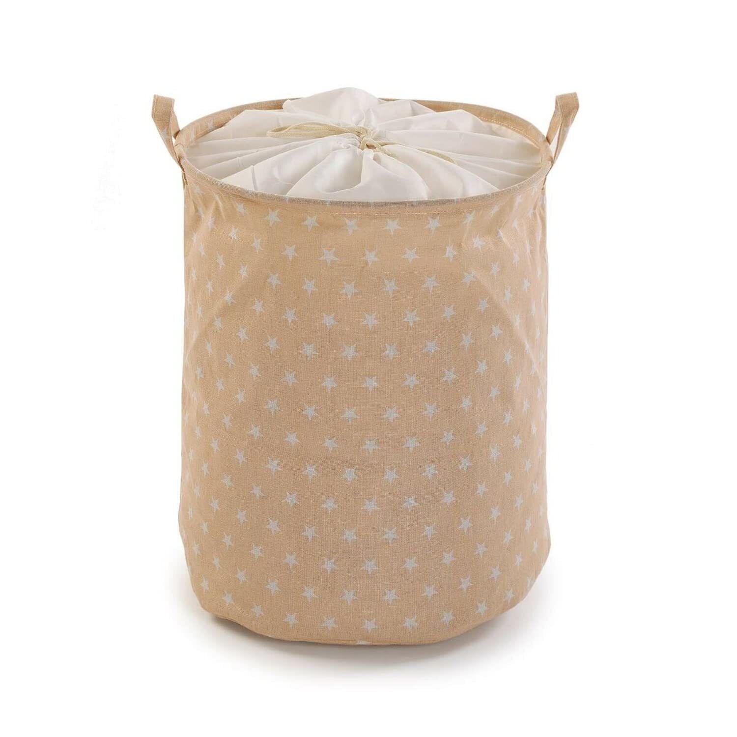 CESTO DE ROPA STARS BEIGE