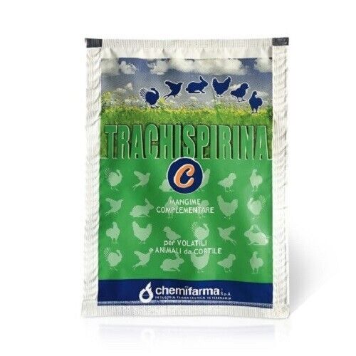 chemifarma TRACHISPIRINA C uso ornitologico previene malattie respiratorie 100gr