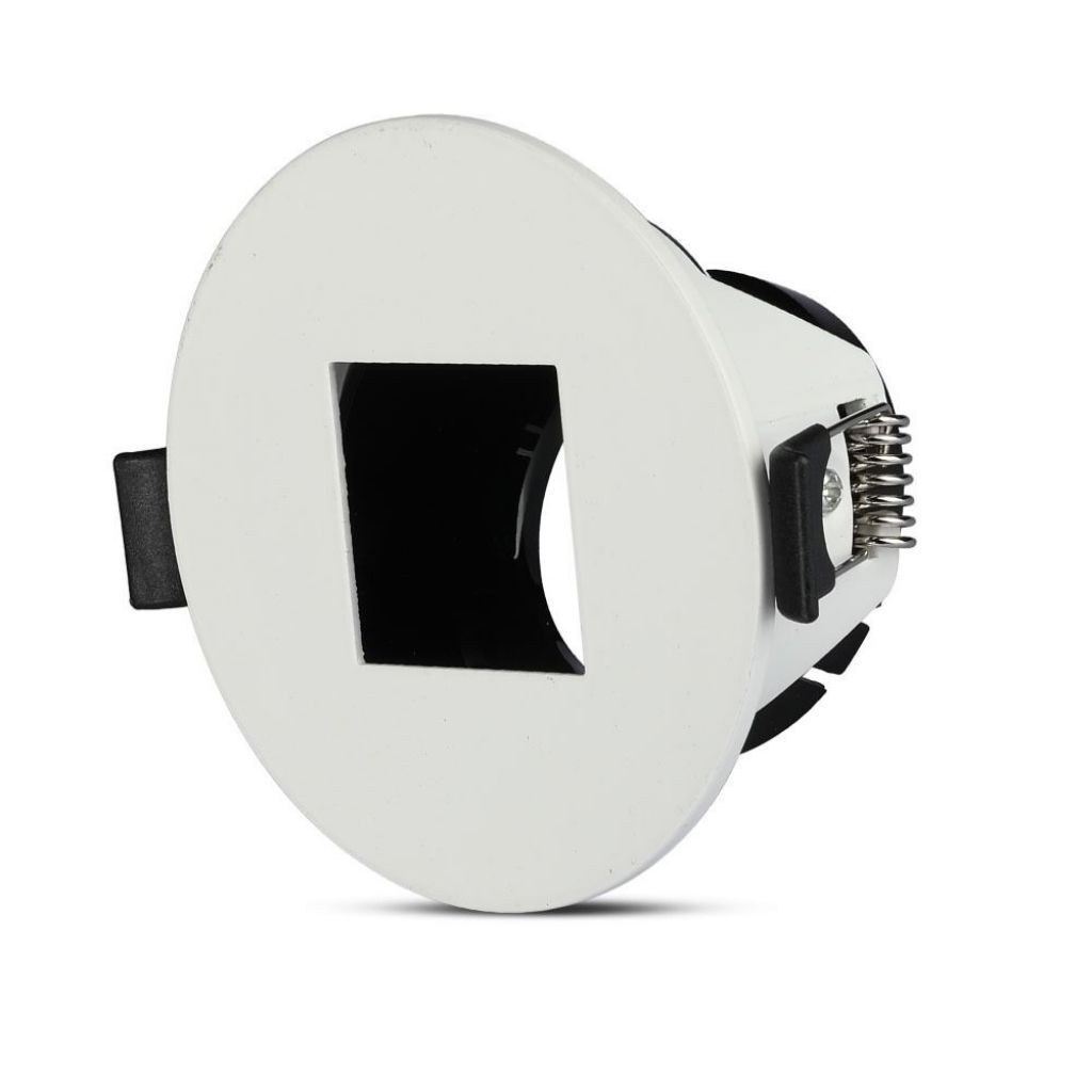 Gu10 Fitting Square White + Black