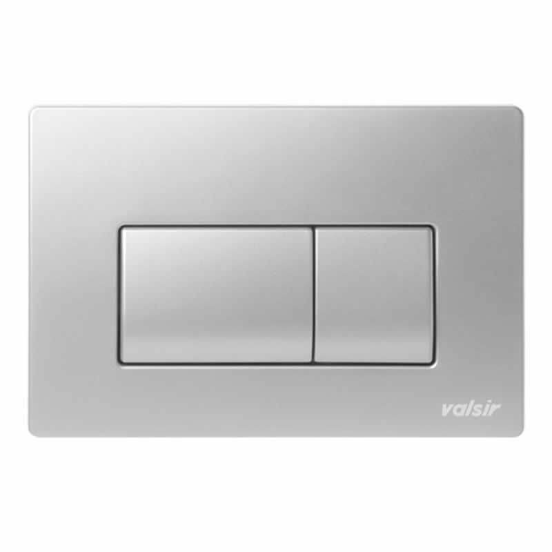 Valsir P1 Placca di Comando Meccanica Cromo Satinato | VS0871337