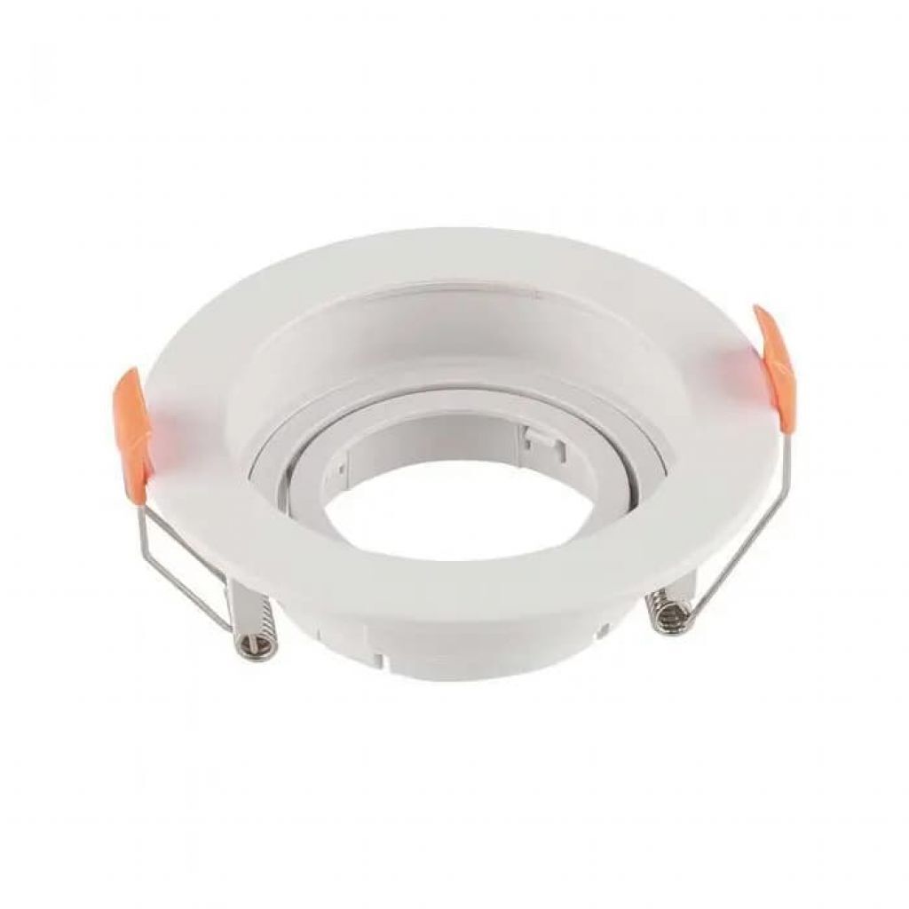 Gu10 Fitting Round White