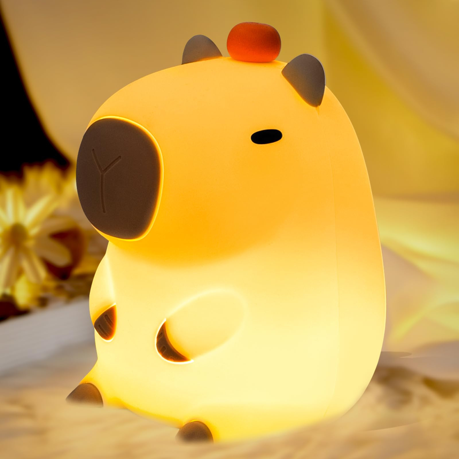 AQXONG Veilleuse Capybara pour Enfants, Veilleuse Enfant Kawaii, Veilleuse pour