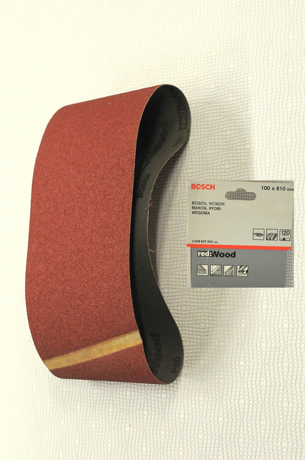 carta vetrata a nastro grana 120     da mm100 x mm 610  Bosch     1 pezzo