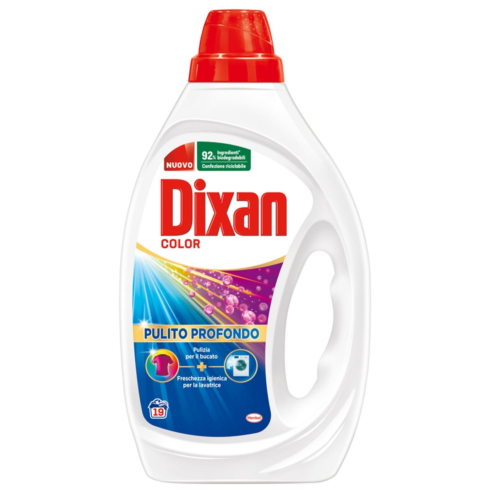 DIXAN PULITO PROFONDO DETERSIVO LIQUIDO COLOR 19 LAVAGGI PER BUCATO COLORATO