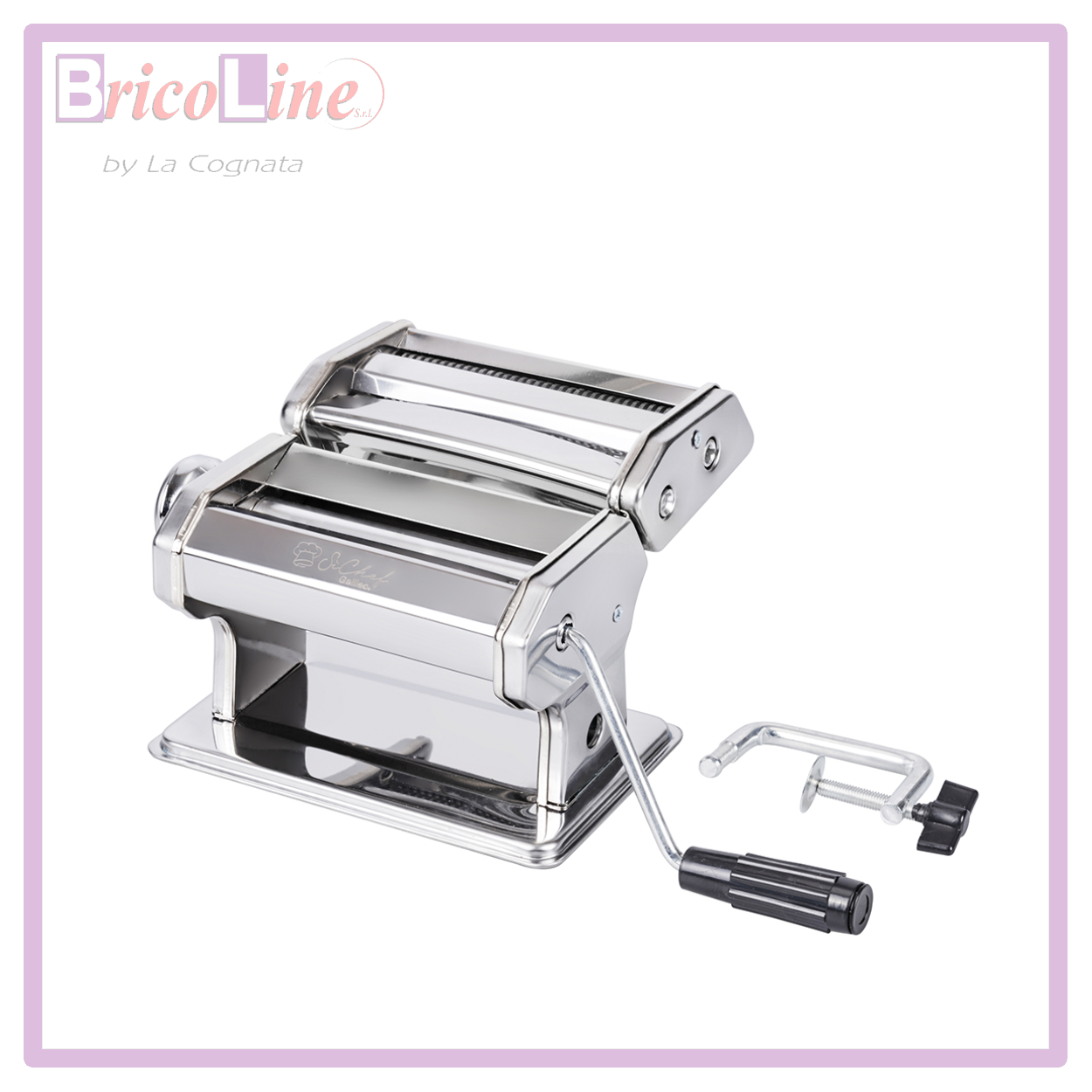 MACCHINA PER PASTA FRESCA MANUALE IN ACCIAIO MAMY SFOGLIA MM.150 GALILEO