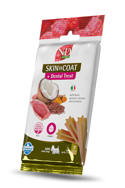 Snack Farmina per Cane Quinoa Skin & Coat Duck mini 60gr