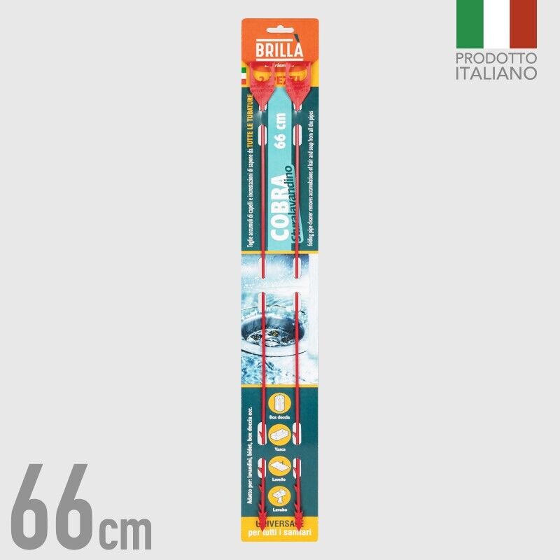 Sturalavandino Cobra 2pz | Flessibile Universale 66cm | Senza Chimici