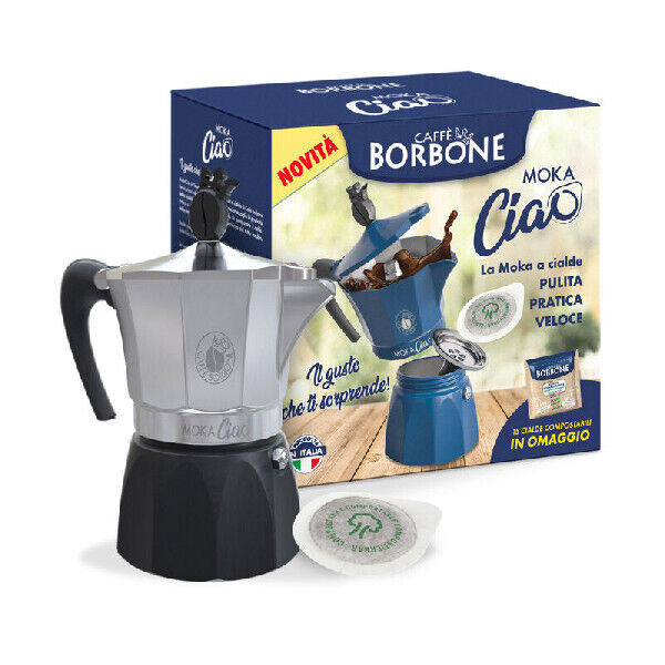 Caffè Borbone MokaCiao Manuale Strumento per preparare il caffè sottovuoto