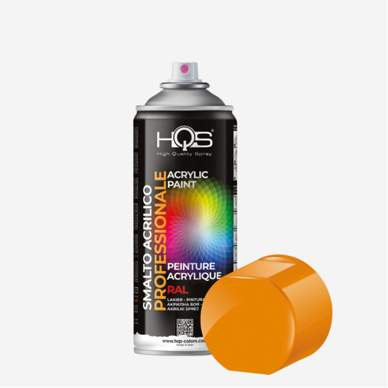 Bomboletta Di Vernice Spray Acrilica 400Ml Giallo Cromo RAL 1007