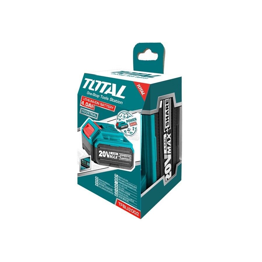 Batteria Al Litio 4Ah - 20V  Per Elettroutensili Total P20S - TFBLI2002