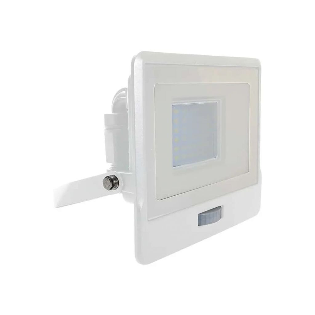 30W LED PIR Sensor Floodlight Samsung Chip White Body 6500K 14231092
