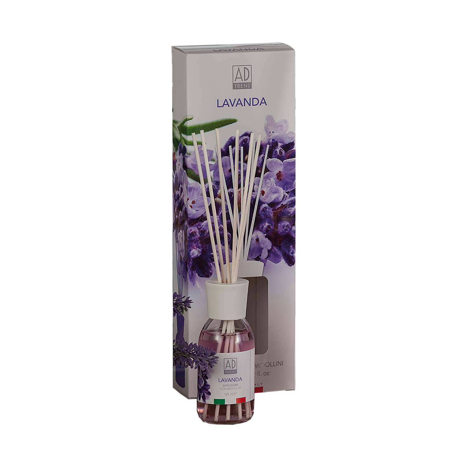 Diffusore Fragranze con Bastoncini Profumatore per Ambienti 125ml Lavanda