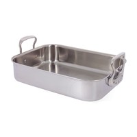 de BUYER Affinity Bratplatte Edelstahl 35X25 cm Edelstahl 3727.35