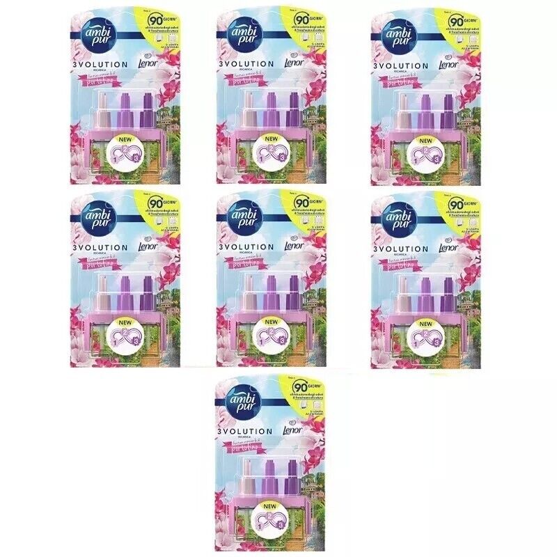 AMBIPUR 3Volution Deodorante Ambiente Ricarica Lenor Portofino liquido 20ml-pz7