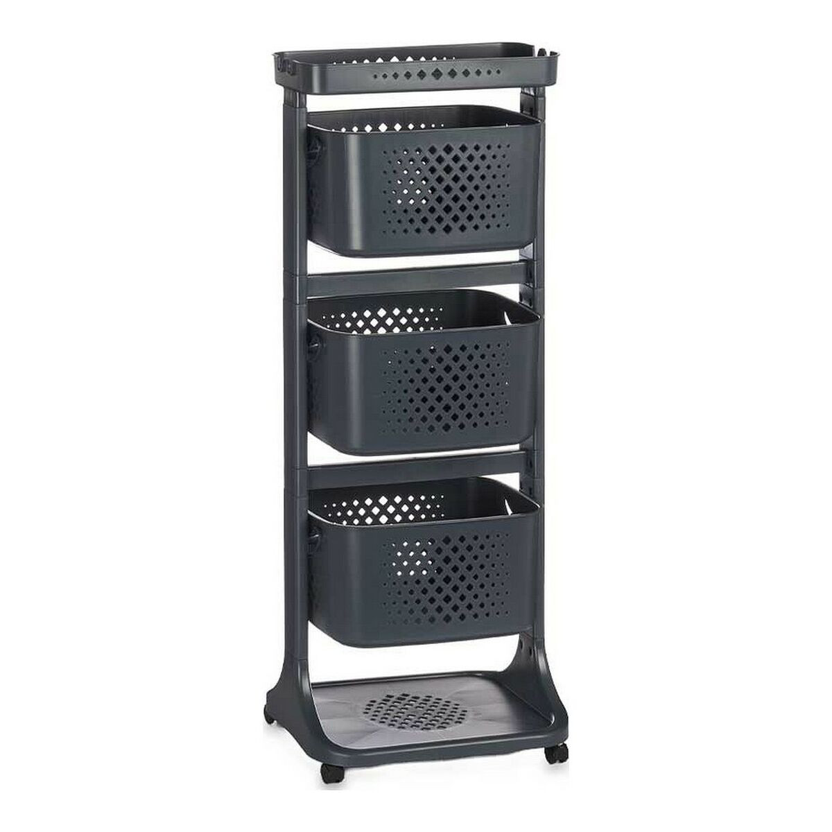 Carrello per Verdure Kinvara TP-749 Antracite polipropilene Plastica 33 x 11,