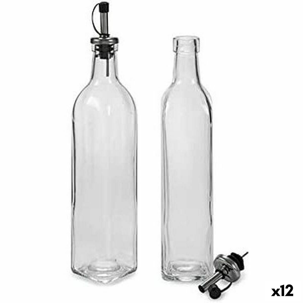 Set olio e aceto Vivalto WJ6079-L Trasparente Vetro Cristallo 2 x 50 ml 5,7 x