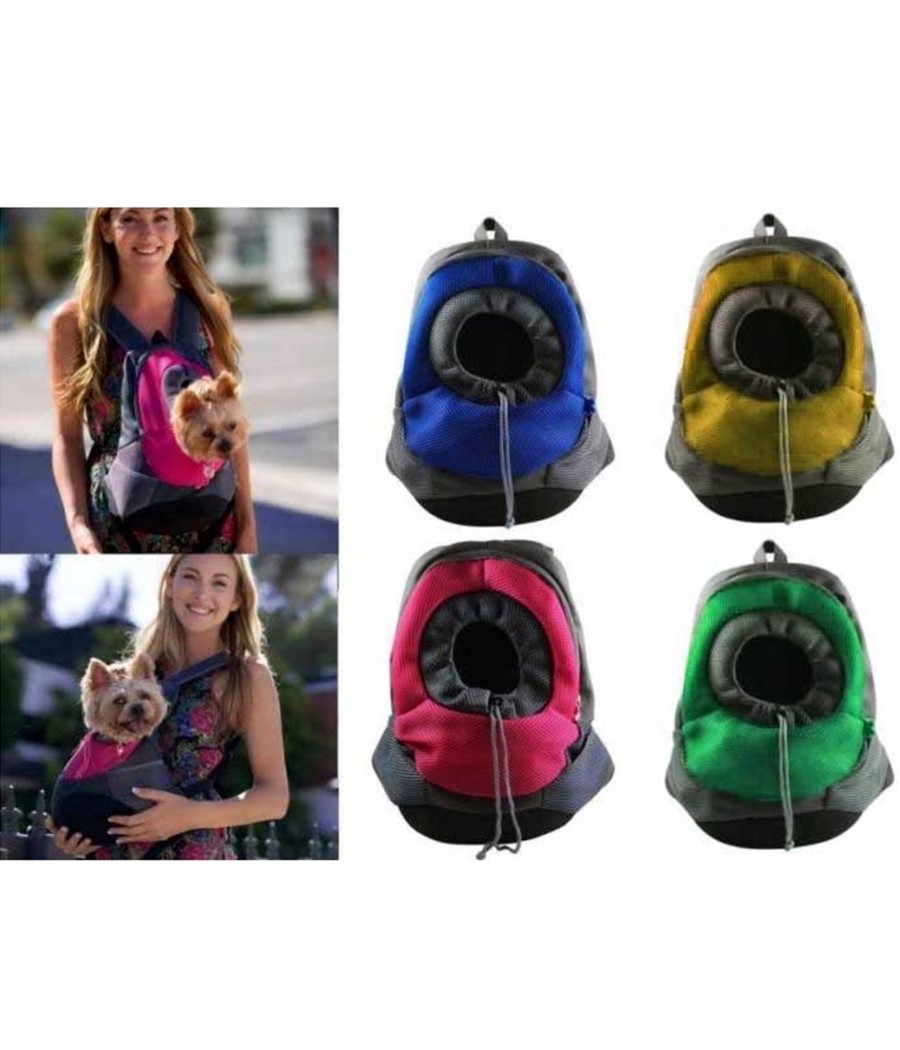 Trasportino Zaino Zainetto Spalla Cane Gatto Animali Marsupio Passeggio Borsa