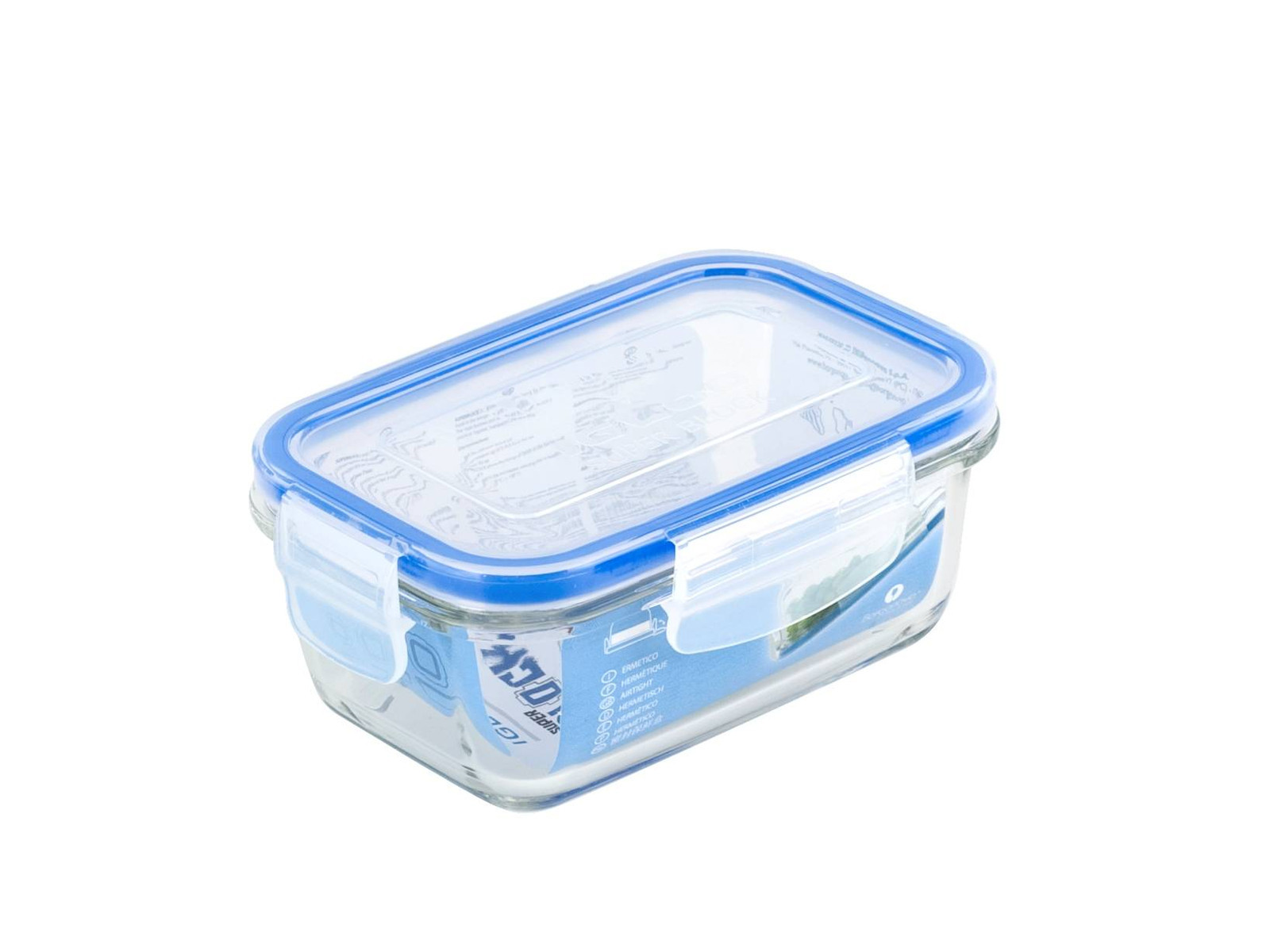 Borgonovo Contenitenitore vetro superblock rettangolare 380 ml