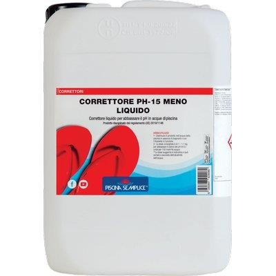 REGOLATORE PH MENO 15% X PISCINA LAPI  LIQUIDO LT 10