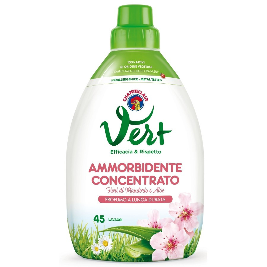 Chanteclair Vert Ammorbidente Concentrato 45 Lavaggi 900Ml.Fiori Di Mandorlo E