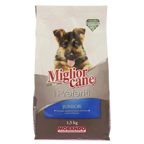 MORANDO MIGLIOR CANE CROCCHETTE I PREFERITI JUNIOR SACCO 2,5 KG VITELLO