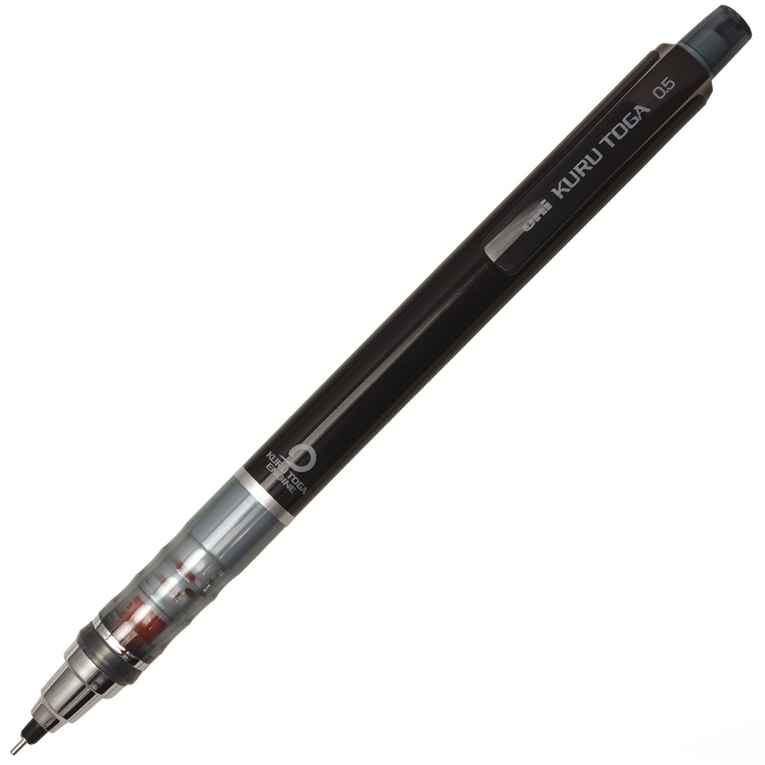 Uni Kuru toga Mechanical Pencil 0.5mm Black (Q3j)