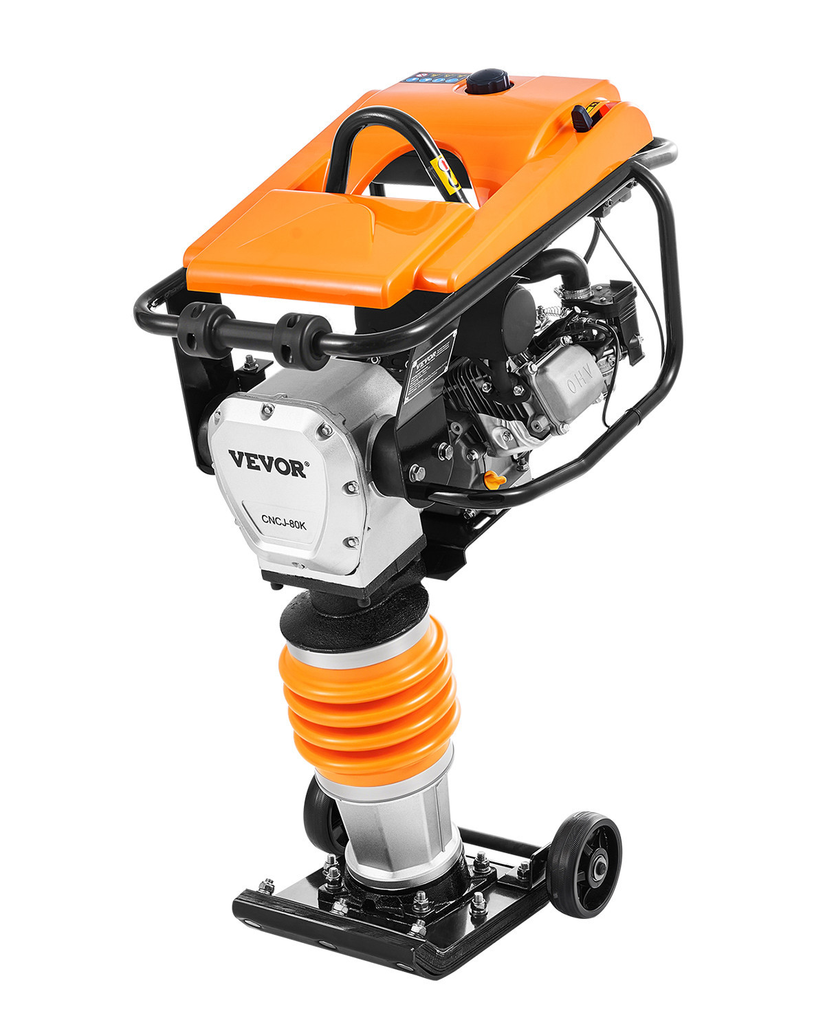 VEVOR Vibrocostipatore Compattatore a Scoppio Quattro Molle 196cc per Terreno