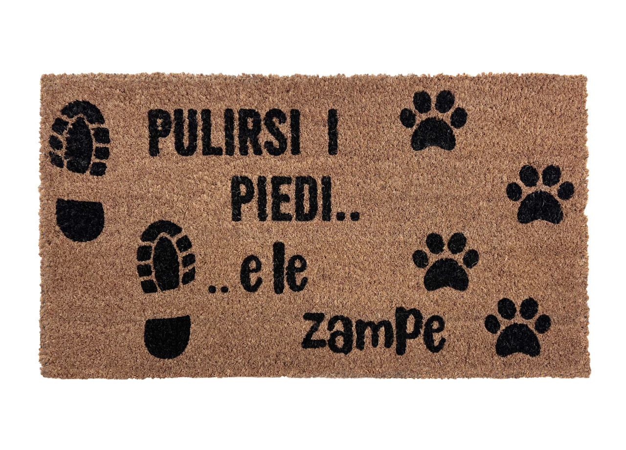 Tappeto Zerbino Cocco Antiscivolo Ingresso Casa Fantasia Pulisci Piedi E Zampe