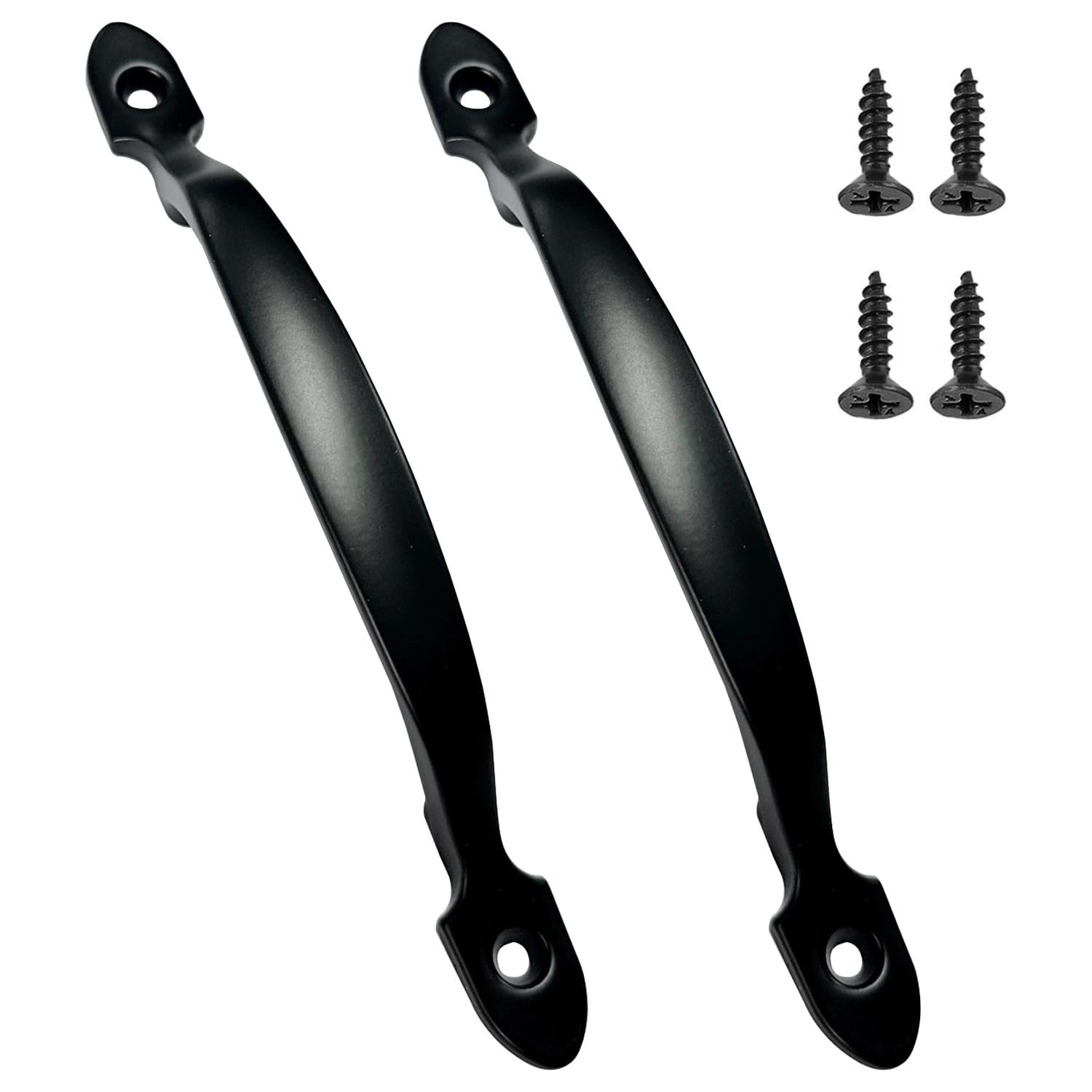 MAXQUU 2 maniglie nere per porte con viti abbinate, maniglie per (v0K)