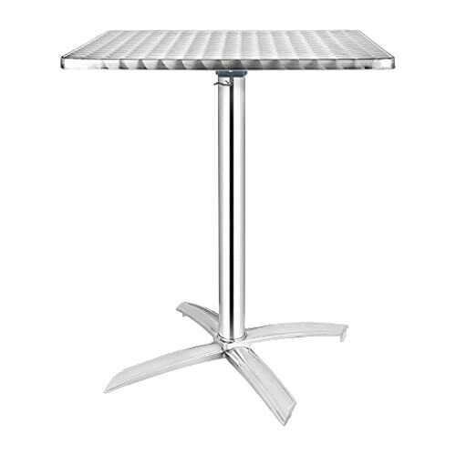 Bolero CG838 Flip-Top tavolo quadrato, in acciaio INOX (d4s)
