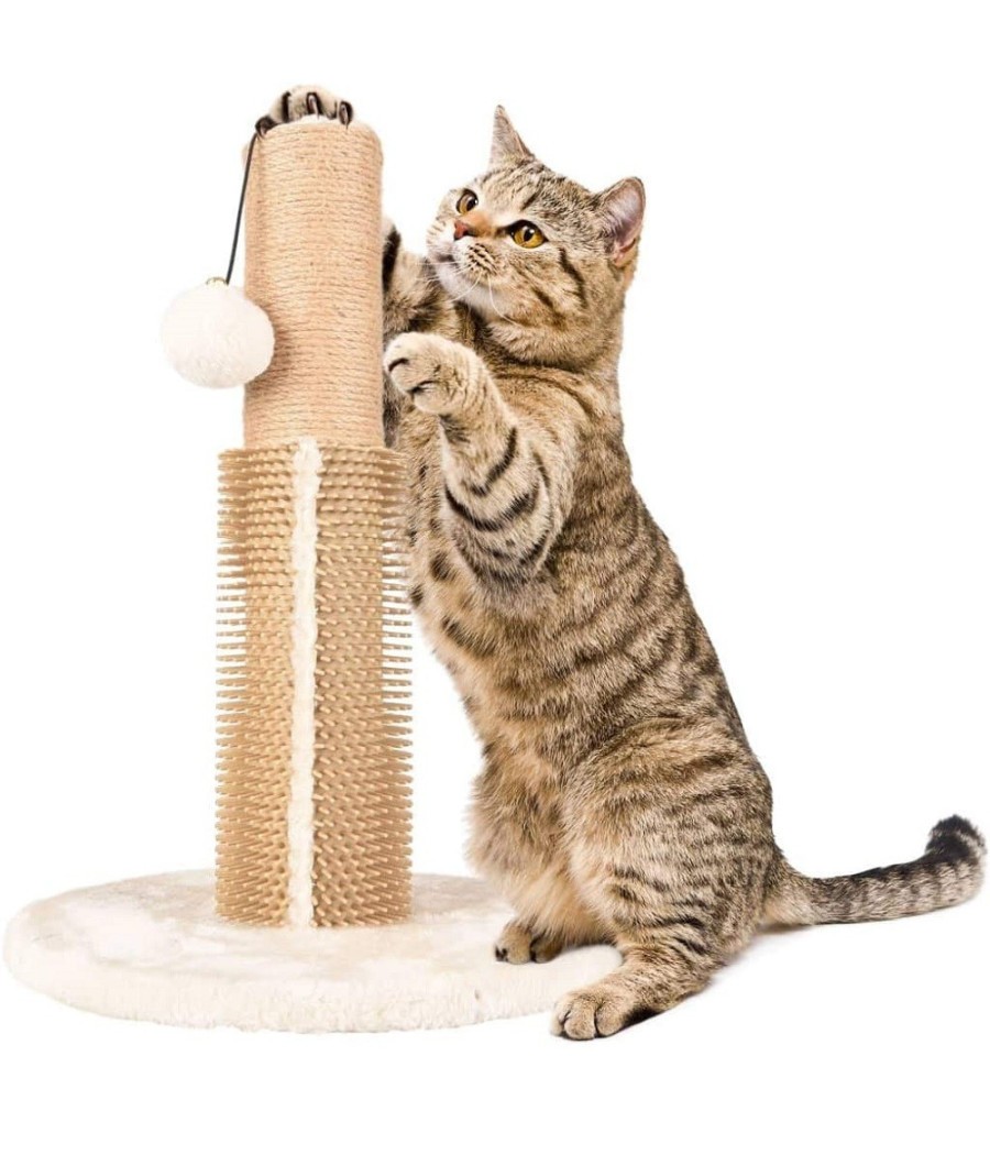 TIRAGRAFFI GATTI ARBRE A CHAT SNO 1 30 X 30 X 41.5 CM CON PALLINA SPAZZOLE GOMMA