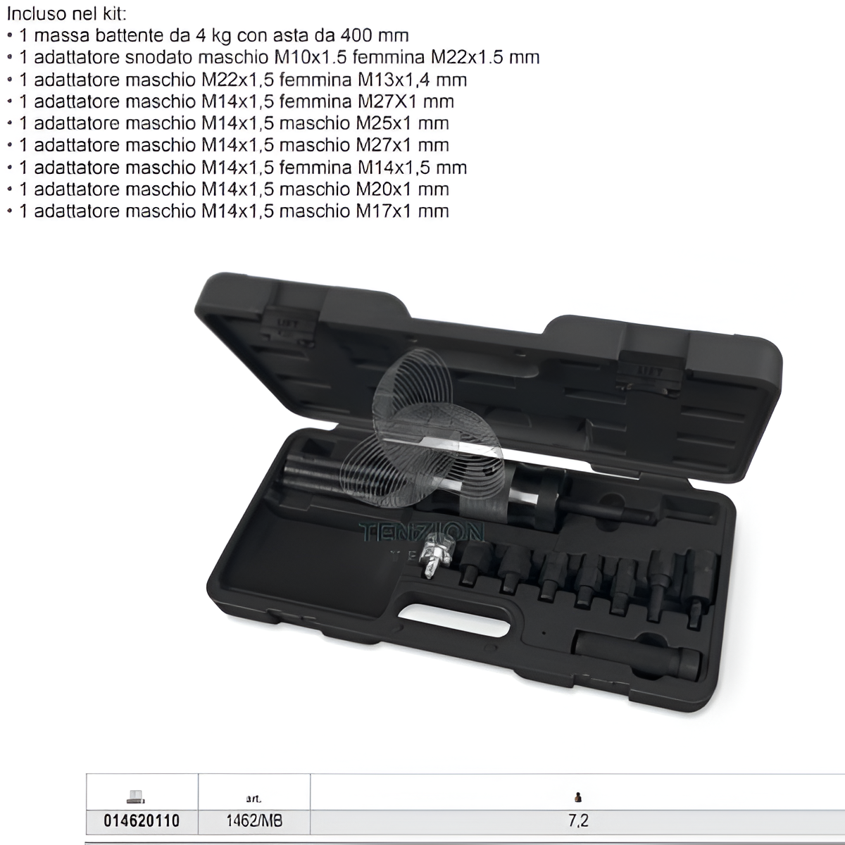 Kit A Massa Battente Per Estrazione Iniettori - Beta 1462/MB