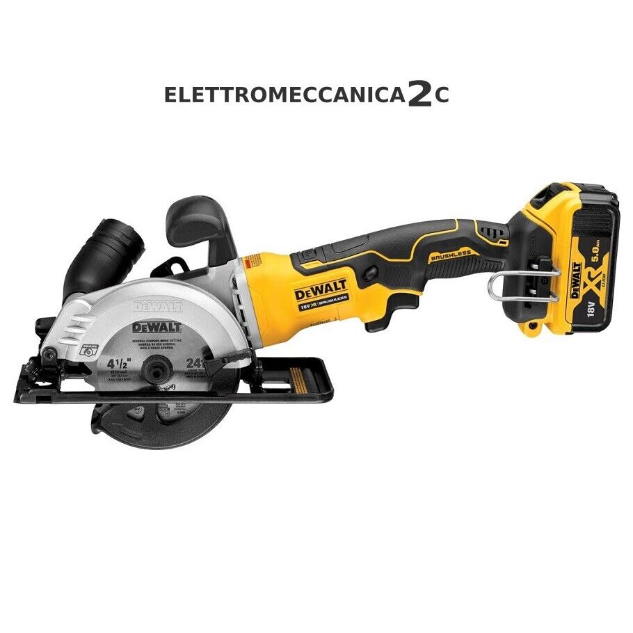 DEWALT DCS571P2-QW sega circolare compatta 18v 2x5ah lama 115mm max38mm