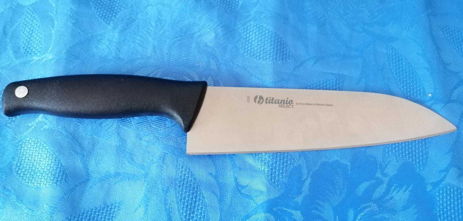 COLTELLO CUCINA CUOCO CM.18 ARCOS TITANIO SELECT CHEF'S KNIFE CUCHILLO COCINERO