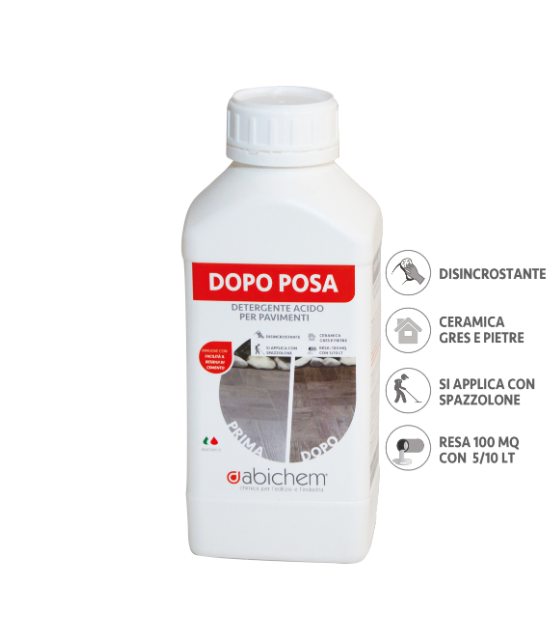 ABICHEM DOPO  POSA - Detergente Acido Per Pavimenti 1 Lt