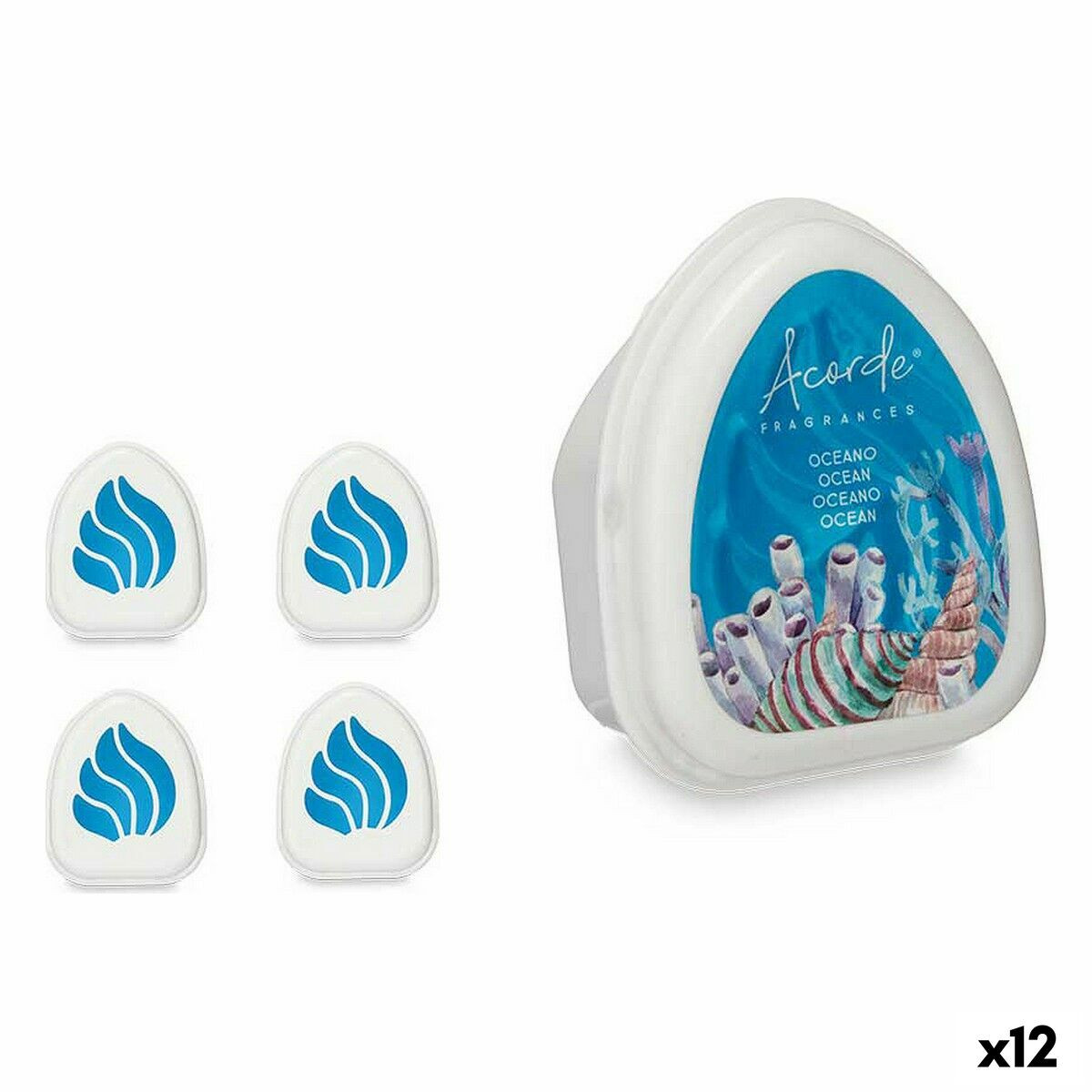 Set Deodorante per Ambienti Acorde MINIG-OCEAN Oceano 50 g [12 Unità]