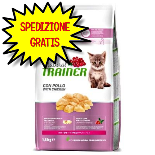 TRAINER NATURAL GATTO KITTEN POLLO 1,5 KG OF