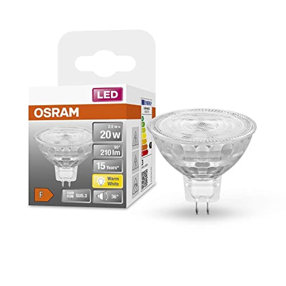 (TG. Confezione multipla) OSRAM Lampada a riflettore Superstar, GU5.3-base vetro
