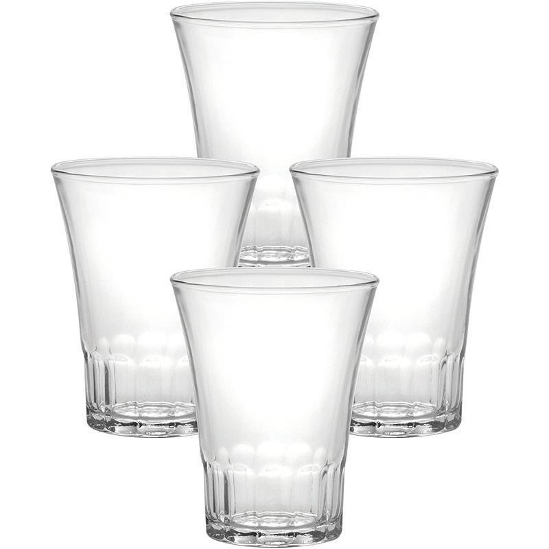 AMALFI BICCHIERINI 4 PZ 13 CL VETRO TEMPERATO TRASPARENTE