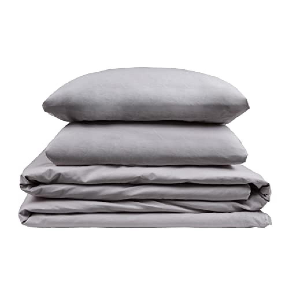 (TG. Cama 90 - 150 x 260 cm) Pikolin Home Set copripiumino 100% cotone traspiran