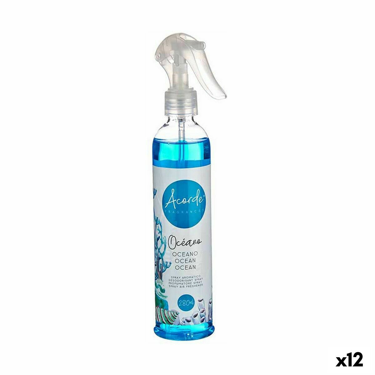 Diffusore Spray Per Ambienti Acorde AR1810534 Oceano 280 ml [12 Unità]