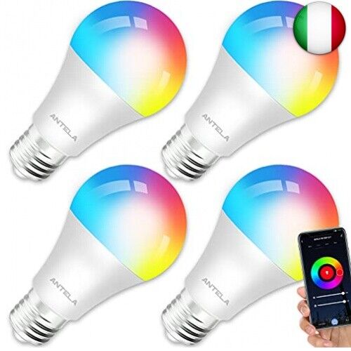 Lampadine LED Alexa Inteligente WiFi, Dimmerabile Lampadina ANTELA Smart 10W ,
