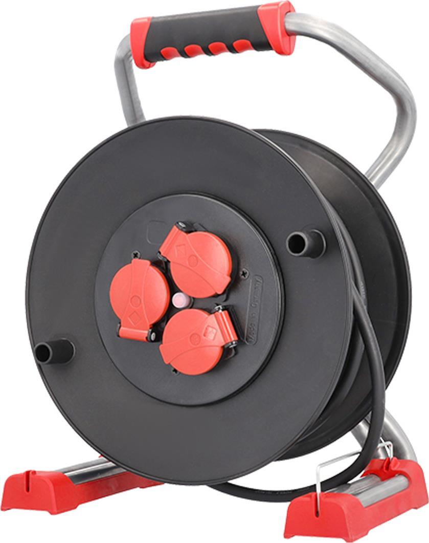 BACHMANN Profi-Kabeltrommel 3xCEE7/3 (399.191)